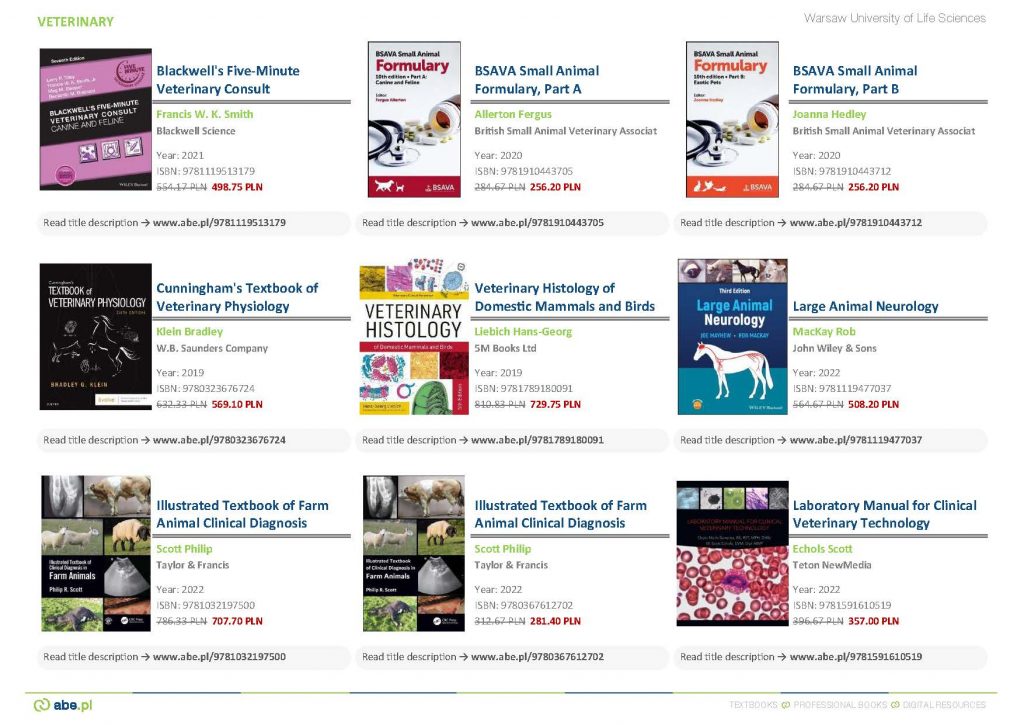 ONLINE EXHIBITION Veterinary Books and Textbooks
